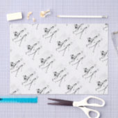 Papier Mousseline X-Ray Skeleton Tourist Couple (Artisanat)