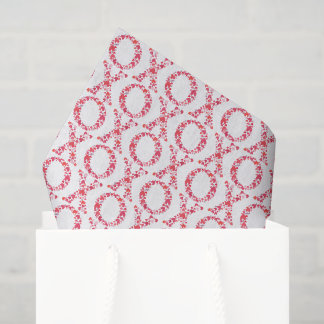 Papier Mousseline XO motifs de cœurs colorés amour Saint-Valentin   