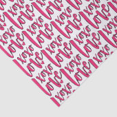 Papier Mousseline XOXO LOVE Saint-Valentin (Détail)