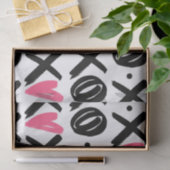 Papier Mousseline XOXO Motif de coeur Saint Valentin (Cadeau)