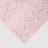 Papier Mousseline XOXO rose or (Détail)