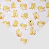Papier Mousseline Yellow Chickens Baby Shower (Détail)