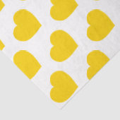 Papier Mousseline Yellow Heart Modern Happy Friendship Sweet Joyful (Détail)