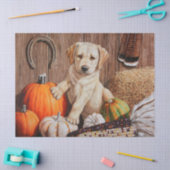 Papier Mousseline Yellow Labrador Retriever Chien Chien Chien Citrou (Artisanat)