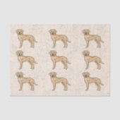 Papier Mousseline Yellow Labrador Retriever Lab Chien Motif d'impres (Recto)