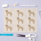 Papier Mousseline Yellow Labrador Retriever Lab Chien Motif d'impres (Artisanat)