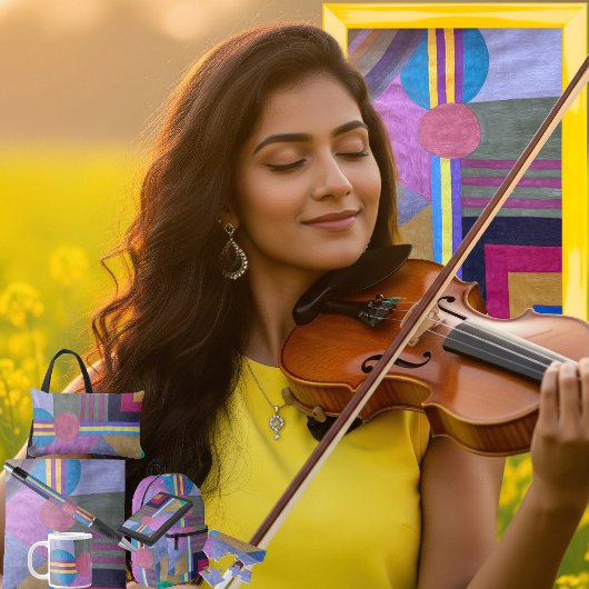 Papier Mousseline "Yellow Pathway"