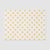 Papier Mousseline Yellow polkadots (Recto)