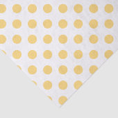 Papier Mousseline Yellow polkadots (Détail)