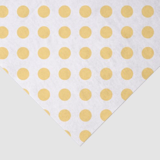 Papier Mousseline Yellow polkadots (Détail)