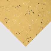 Papier Mousseline Yellow Star Constellation Tissue Paper (Détail)