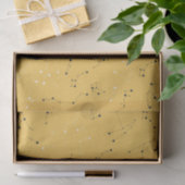 Papier Mousseline Yellow Star Constellation Tissue Paper (Cadeau)