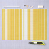 Papier Mousseline Yellow Striped Pattern (Artisanat)