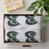 Papier Mousseline Yeux de dessin animé reflets verts (Cadeau)