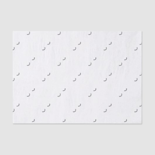 Papier Mousseline Yeux fermés, juste cils (Recto)