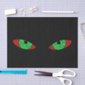 Papier Mousseline Yeux verts mal (Artisanat)