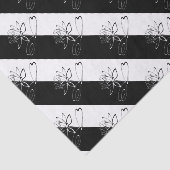 Papier Mousseline Yin Yang Black Lotus Blossom (Détail)