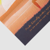 Papier Mousseline Yoga Enseignant Soleil Salutation Moitié Lune Pose (Détail)