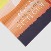 Papier Mousseline Yoga Instructeur Sun Salutation Crescent Moon Pose (Détail)