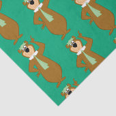 Papier Mousseline Yogi "Plus Intelligent Que L'Ours Moyen" (Détail)