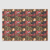 Papier Mousseline Yokie Pup Noël (Recto)