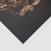 Papier Mousseline Yorkie dans Red Kings Chaire Couronne Découpage (Détail)