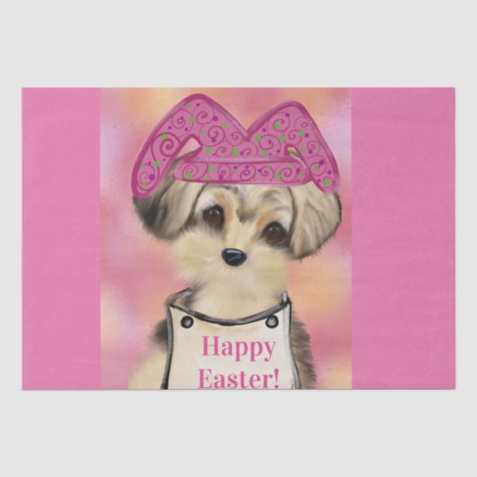 Papier Mousseline Yorkie Poo     (Recto)