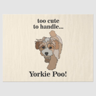 Papier Mousseline Yorkie Poo Yorkipoo Chien Mignon