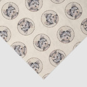 Papier Mousseline Yorkshire Terrier Puppy Peinture Chien original (Détail)