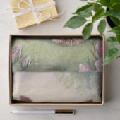 Papier Mousseline Yorkshire Terrier Rose Jardin Peinture Découpage (Cadeau)