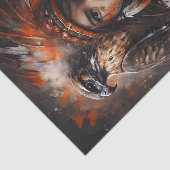 Papier Mousseline Young Brave & Eagle Headdress Decoupage (Détail)