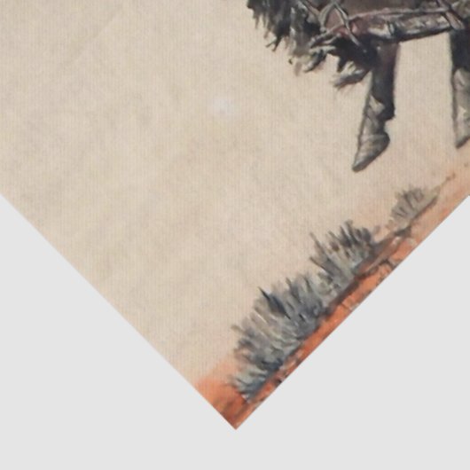 Papier Mousseline "Young Cowboy" de Will James (Détail)