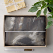 Papier Mousseline Young Native Girl Feather Headdress Decoupage (Cadeau)