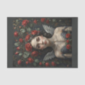 Papier Mousseline Your angel love flowers and roses! - (Recto)