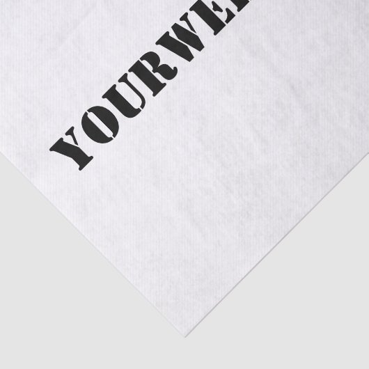 Papier Mousseline YourWebSite.com (Détail)