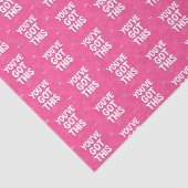 Papier Mousseline You've got this words on pink (Détail)