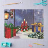 Papier Mousseline Yule Temps Réflexions VACANCES (Artisanat)