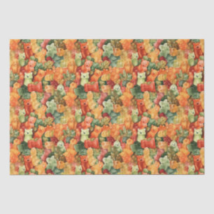 Papier Mousseline Yummy Aquarelle Gummy Oear Motif