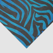 Papier Mousseline Zebra Black et Blue Print (Détail)