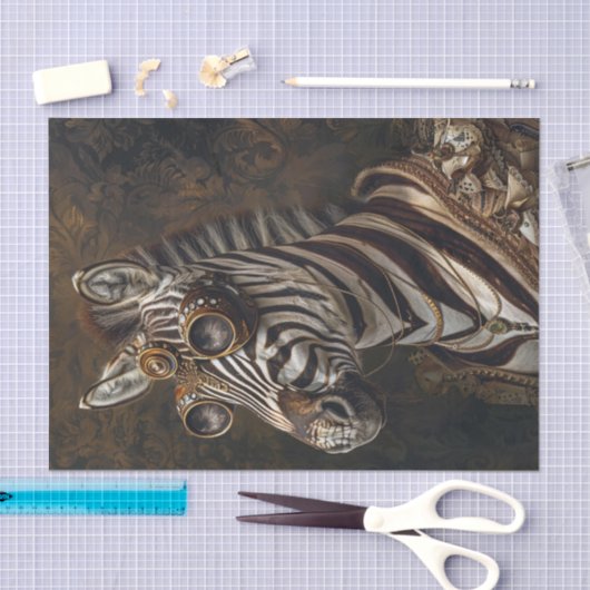 Papier Mousseline Zebra Extravaganza10 (Artisanat)