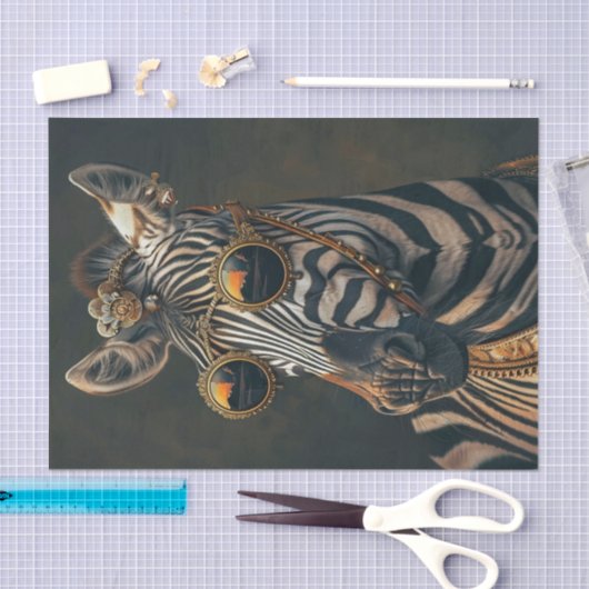 Papier Mousseline Zebra Extravaganza15 (Artisanat)