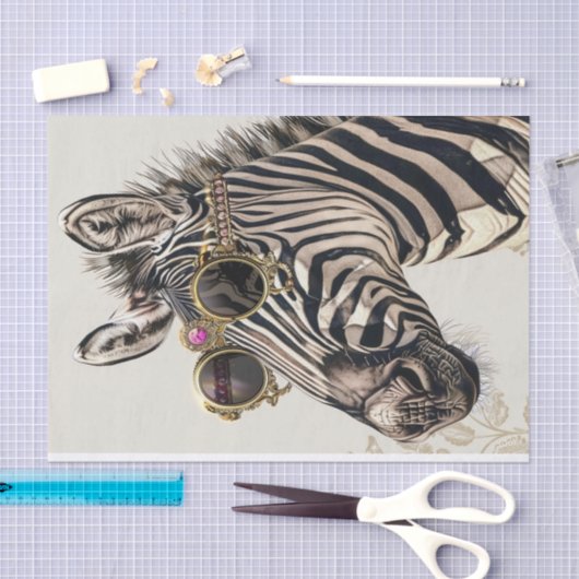 Papier Mousseline Zebra Extravaganza17 (Artisanat)