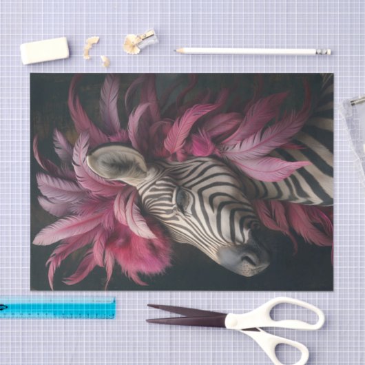 Papier Mousseline Zebra Extravaganza2 (Artisanat)