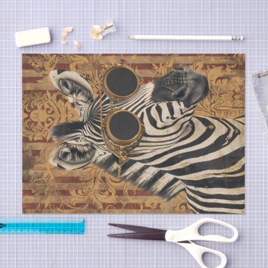Papier Mousseline Zebra Extravaganza6 (Artisanat)