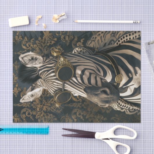 Papier Mousseline Zebra Extravaganza9 (Artisanat)