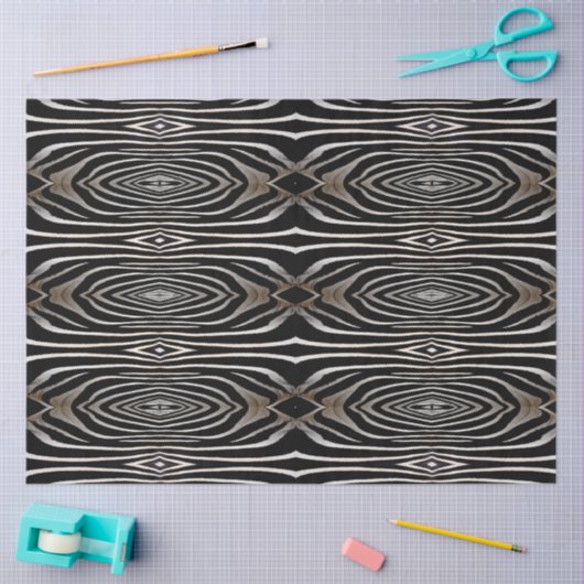 Papier Mousseline Zebra Fur Abstract Design Découpage (Artisanat)