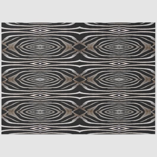 Papier Mousseline Zebra Fur Abstract Design Découpage (Recto)