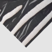 Papier Mousseline Zebra Fur noir et blanc Design pour Amoureux des a (Détail)