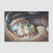 Papier Mousseline Zebra Mémoire Africaine Voyage Calme Découpage (Recto)