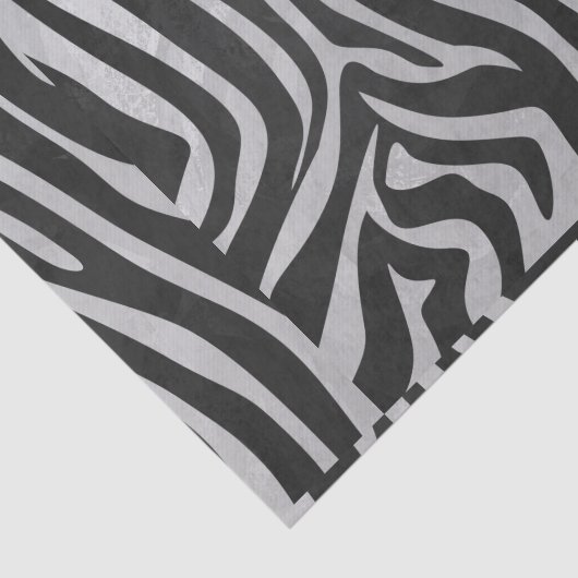 Papier Mousseline Zebra noir et gris clair (Détail)